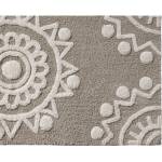 Tapis de bain 60x120cm Beige - Textile - 60 x 2 x 120 cm