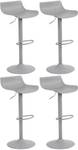 Barhocker Aveiro 4er Set Grau