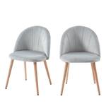 Lot de 2 chaises Roandola Gris lumineux