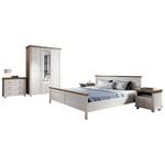 Schlafzimmer Komplett Set Landhaus 160cm Weiß - Holzwerkstoff - 1 x 1 x 1 cm