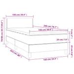 Boxspringbett 3017288-6 Dunkelgrau - 100 x 203 cm