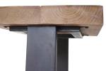 Sitzhocker A15 Tanne Massiv Schwarz - Braun - Metall - Holzart/Dekor - Holz teilmassiv - 36 x 48 x 32 cm