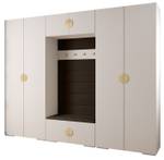 Garderobe Inova 4 Z9 Braun - Gold - Weiß - Gold