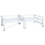 Socle pour machine à laver 51196 Blanc - Métal - 125 x 33 x 62 cm