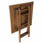 Teak Garten Tacle 2 Personen Braun - Massivholz - Holzart/Dekor - 70 x 75 x 70 cm