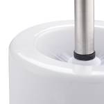1 x WC Garnitur Keramik weiß Silber - Weiß - Keramik - Metall - Kunststoff - 13 x 39 x 13 cm