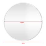 Miroir mural Ordona Blanc - 40 x 40 cm