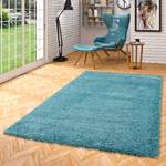 Hochflor Langflor Shaggy Teppich Luxury Türkis - 160 x 230 cm