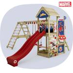 Spielturm Marvel Spider-Man Story Blau - Massivholz - 429 x 265 x 355 cm