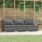 Salon de jardin (lot de 3) 3013629-13 Anthracite - Gris - 70 x 61 x 210 cm