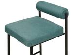 Tabouret de bar AMAYA Noir - Vert - Bleu pétrole