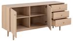 Sideboard Aston Braun - Holz teilmassiv - 160 x 75 x 40 cm