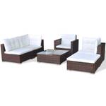 Gartenmöbel-Set Braun - Polyrattan - 74 x 31 x 74 cm