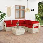 Mobilier de jardin (lot de 6) 3016490-13 Rouge