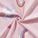 Kinder-Wendebettwäsche 206295 2-teilig Pink - Textil - 100 x 1 x 135 cm