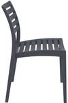 Chaises de jardin Ares Lot de 2 Gris lava