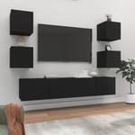 TV-Schrank 6er Set D842 Schwarz