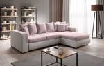 Ecksofa FIORENZO MINI Pink - Weiß