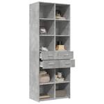 Highboard DE9245 Grau - Holzwerkstoff - 43 x 185 x 70 cm