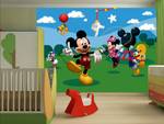 papier peint panoramique Mickey Mouse Fibres naturelles - Textile - 360 x 254 x 254 cm