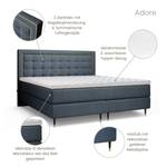 Boxspringbett Adore Blau - Breite: 120 cm