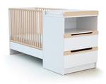 Babybett  mitwachsend CARROUSEL Weiß - Holzwerkstoff - 94 x 70 x 194 cm