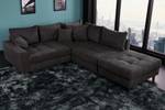 Ecksofa KENT Grau - Textil - 220 x 85 x 190 cm