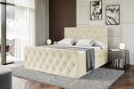 Boxspringbett - AMAY Beige - Breite: 120 cm - H3