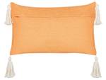 Coussin décoratif LITHOPS Orange - Blanc - Nombre de pièces dans le lot : 2