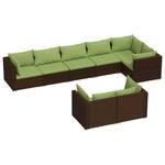 Salon de jardin (lot de 8) 3013637-17 Marron - Vert