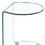 Bout canapé rond verre trempé - ICE Verre - 45 x 57 x 40 cm