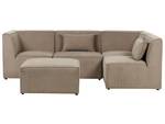 Modulsofa LEMVIG 5-tlg Beige - Taupe - 250 x 166 cm