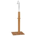 Douche de jardin Marron - Bois massif - Bois/Imitation - 75 x 210 x 75 cm