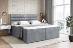 Boxspringbett CELESTIA Hellgrau - Breite: 160 cm - H3