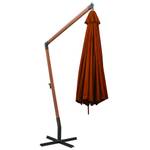 Parasol suspendu 3005780 Orange - Métal - Bois massif - 350 x 290 x 350 cm