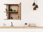 Toilettenschrank CIMAHI Beige - Holzwerkstoff - 20 x 65 x 65 cm