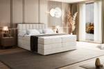 Boxspringbett MIAMI KING Beige - Breite: 180 cm