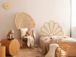 Bettkopfteil FLOSIA Beige - Rattan - 4 x 116 x 110 cm