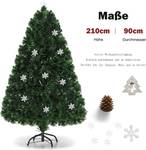 210cm LED Künstlicher Weihnachtsbaum Grün - Kunststoff - 90 x 210 x 90 cm