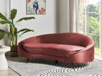 3-Sitzer Sofa SAVAR Schwarz - Rot