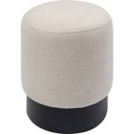 Tabouret Cherry II Beige - Textile - 37 x 44 x 37 cm