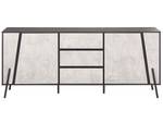 Sideboard BLACKPOOL Schwarz - Grau