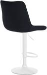 Tabouret de bar Toni Lot de 2 Noir - Textile - 50 x 91 x 50 cm