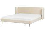 Lit double ARETTE Beige - Crème - Largeur : 204 cm