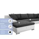 Ecksofa Boca U Form Schwarz - Breite: 150 cm