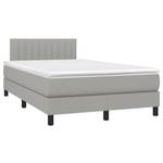 Boxspringbett 3017265-19 Hellgrau - 123 x 193 cm