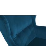 Clint Ohrenbackensessel Blau - Textil - 81 x 99 x 94 cm