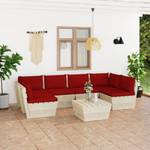 Garten-Lounge-Set (7-teilig) 3016490-17 Rot - Rotbraun