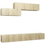 TV-Schrank 6er Set D792 Braun - Holzwerkstoff - 30 x 30 x 60 cm