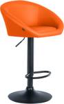 Tabouret de bar Davie Noir - Orange